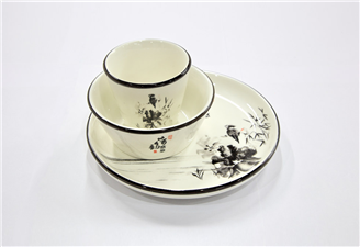 荷韻悠悠湘菜館绿茶视频APP直播餐具
